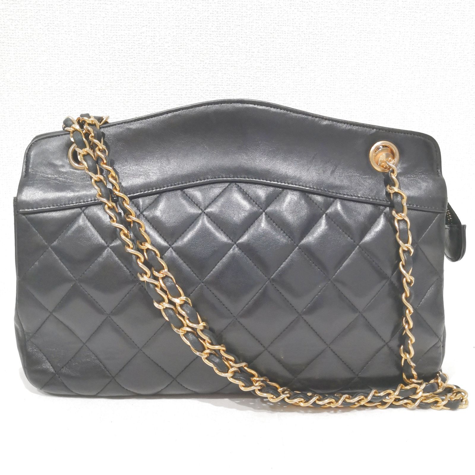 CHANEL★シャネルマトラッセ ラウンドチェーン バッグ Aランク CHANEL （未使用 展示品）シャネル マトラッセ 丸型 ラウンド
