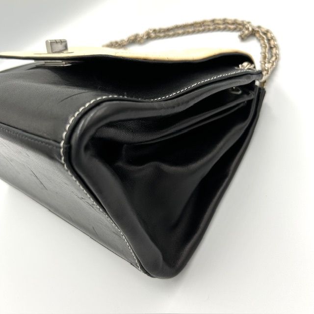 シャネル チョコバー 2.55 ラムスキン ショルダーバッグ CHANEL シャネル 2.55チェーン チョコバー ショルダーバッグ