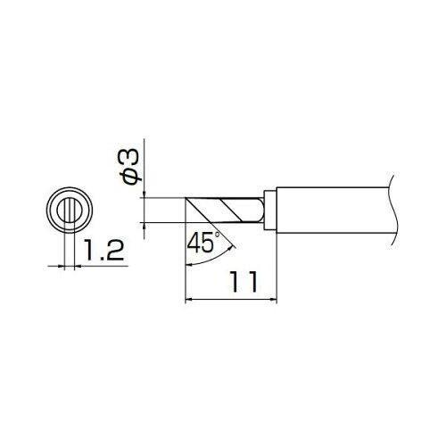 人気SALE，SALE 【新品・3営業日で発送】白光 こて先 KU型 T13-KU　T13-KU その他