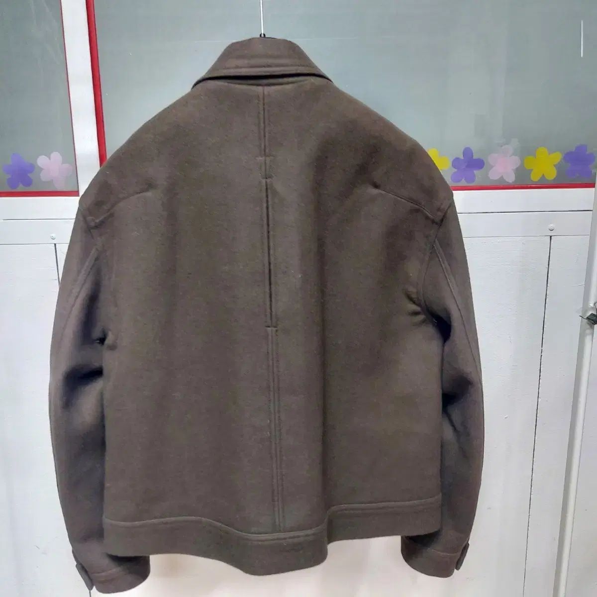 ミナブ ウール クロップドジャケット メンズL 5a15