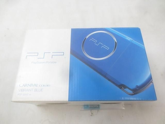 ゲーム PSP 本体 PSP3000 バイブランドブルー 動作品 き