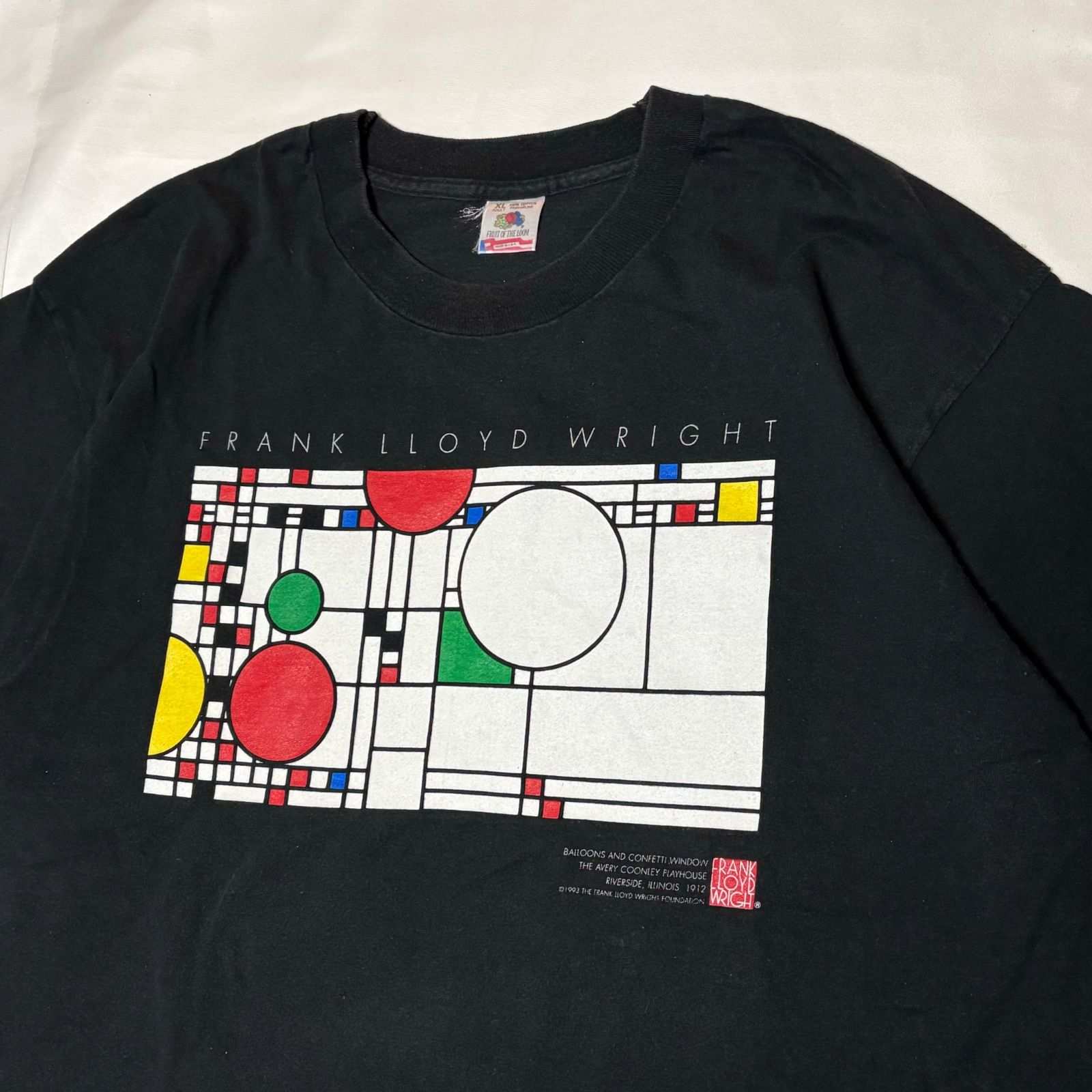 90s Fruit Of The Loom “FRANK LLOYD WRIGHT” S/S Graphic フルーツ