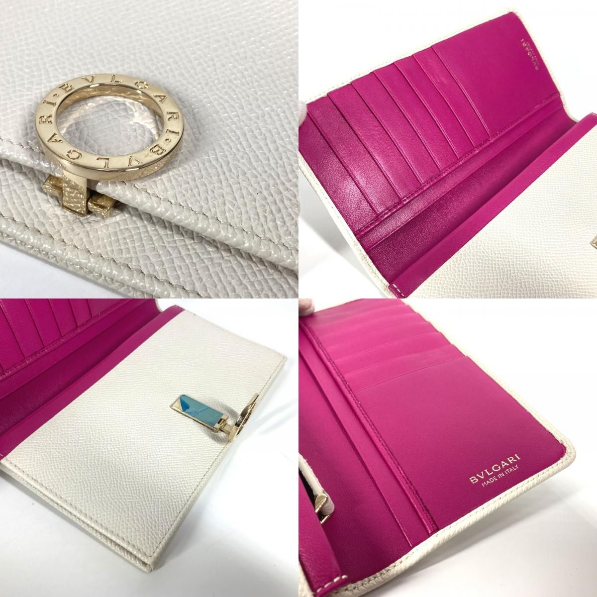 BVLGARI ブルガリ 長財布 ブルガリブルガリ ロゴクリップ レザー 