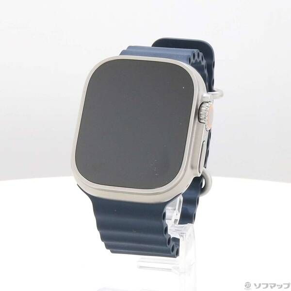 〔 品〕 Apple Watch Ultra 2 GPS Cellular 49mm チタニウムケース ブルーオーシャンバンド 258