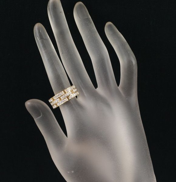 カルティエ Cartier リング マイヨン パンテール B4086253 3連 3ロウ  