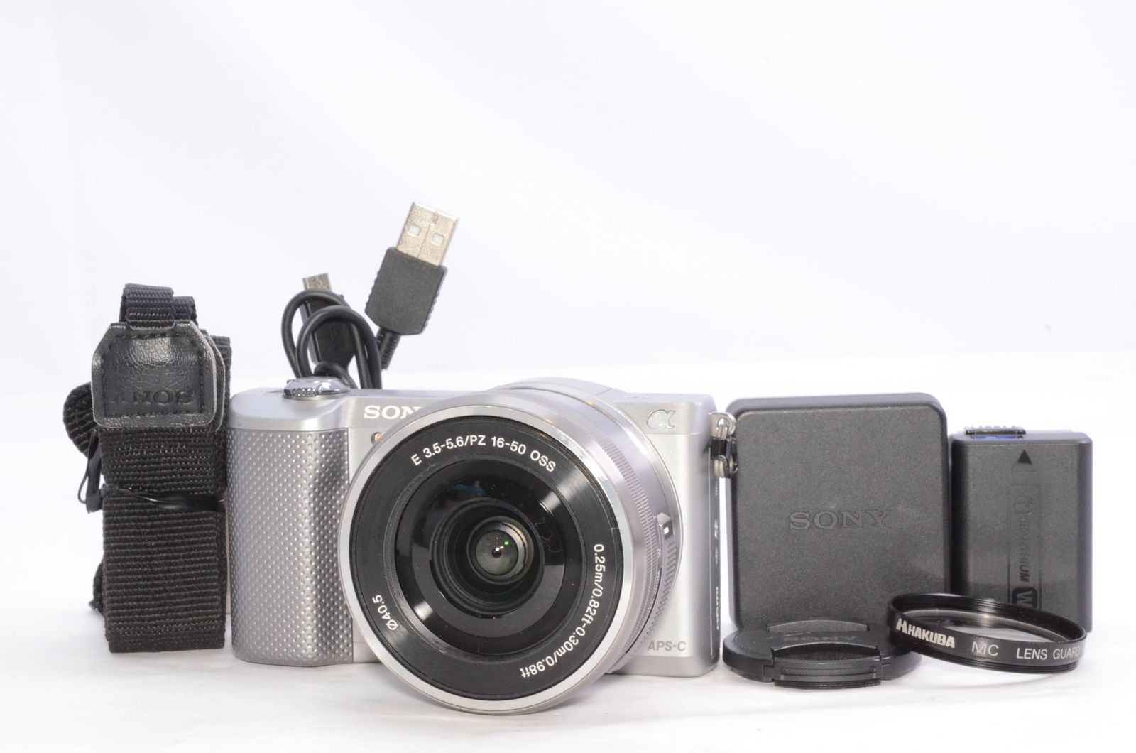 SONY ミラーレス一眼 α5000 パワーズームレンズキット シルバー ILCE-5000L-S