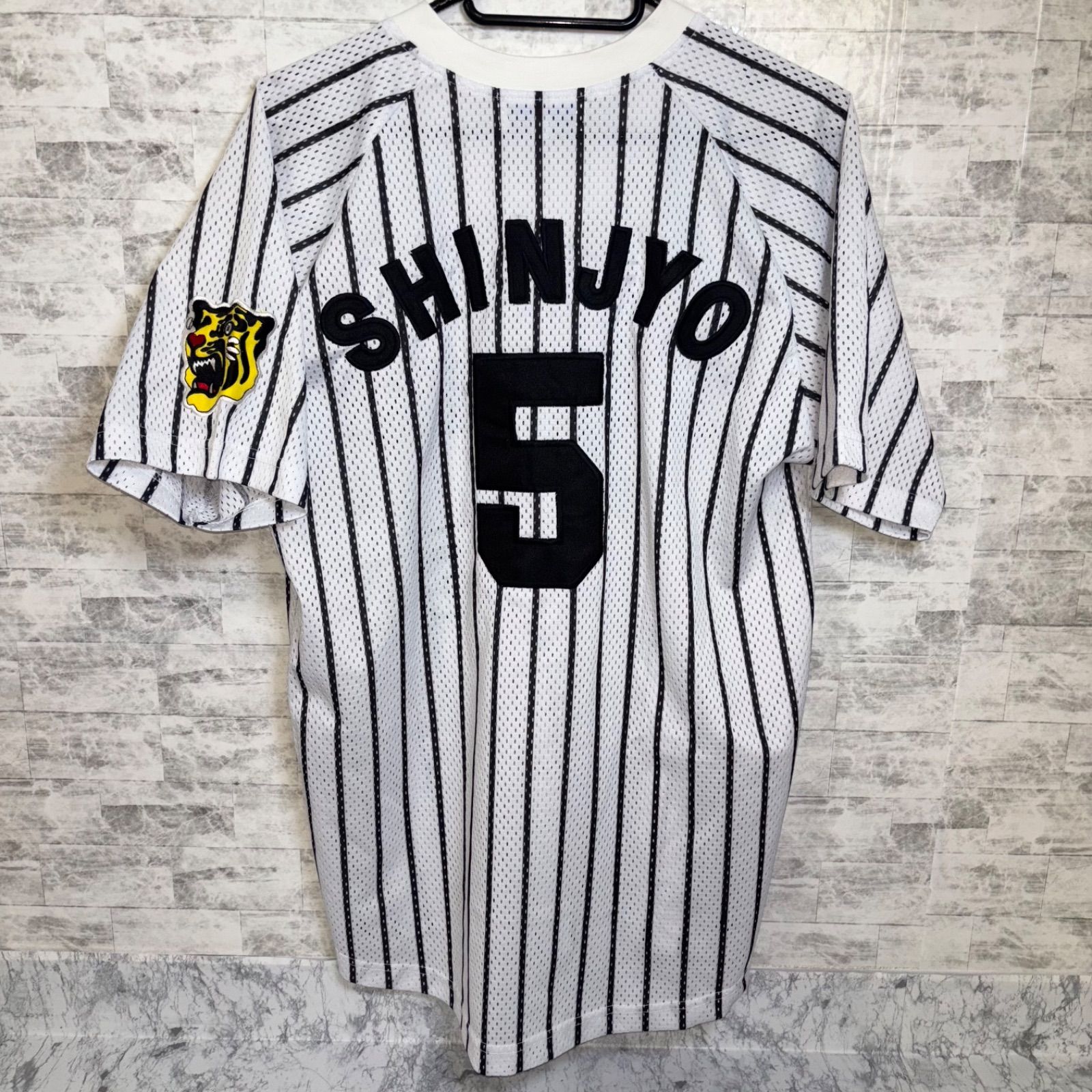 90s 阪神タイガース 新庄剛志 5 在籍時代 レプリカユニフォーム 縦縞