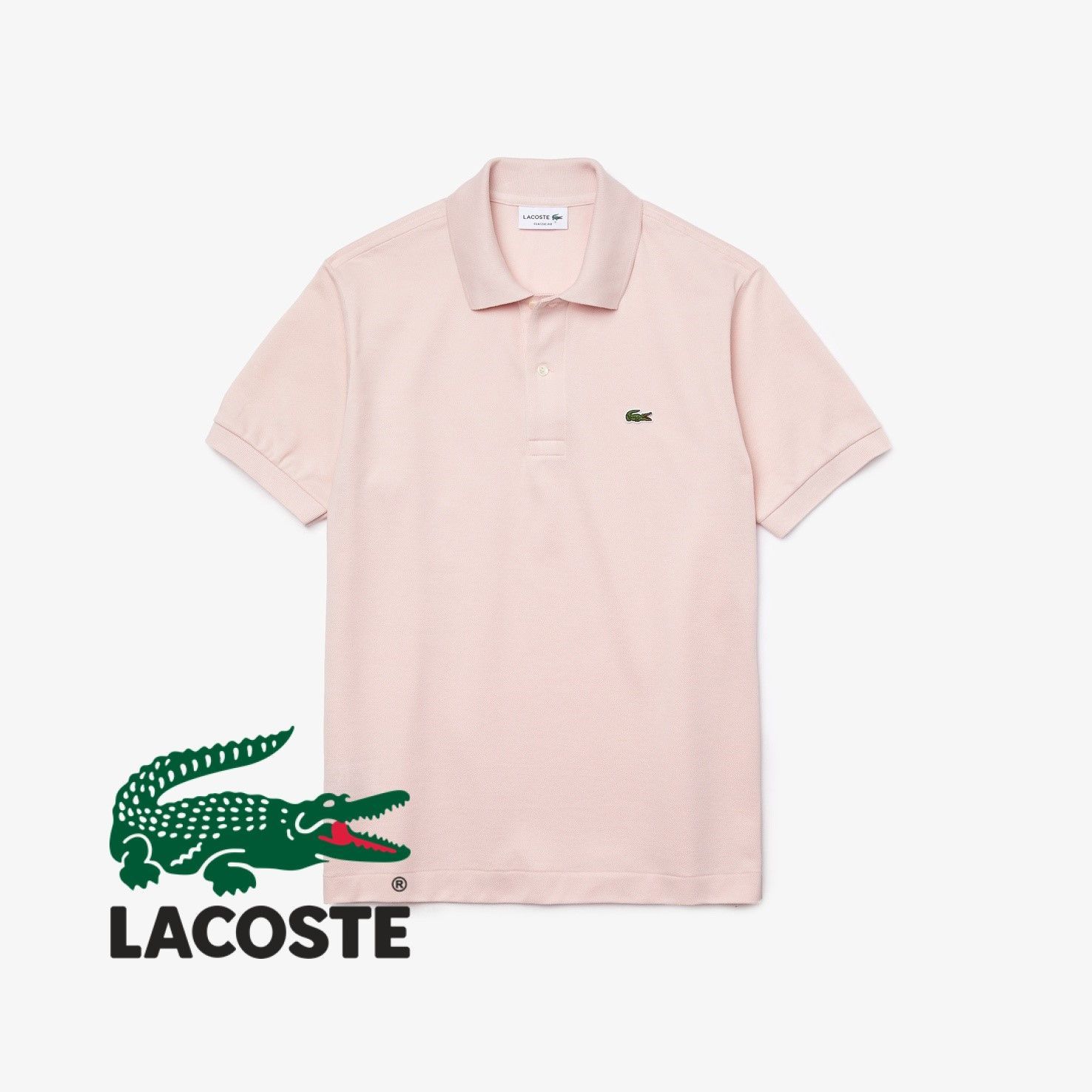 LACOSTE】ポロシャツL1212 半袖 メンズ ベビーピンク L1212-00-ADY-2 