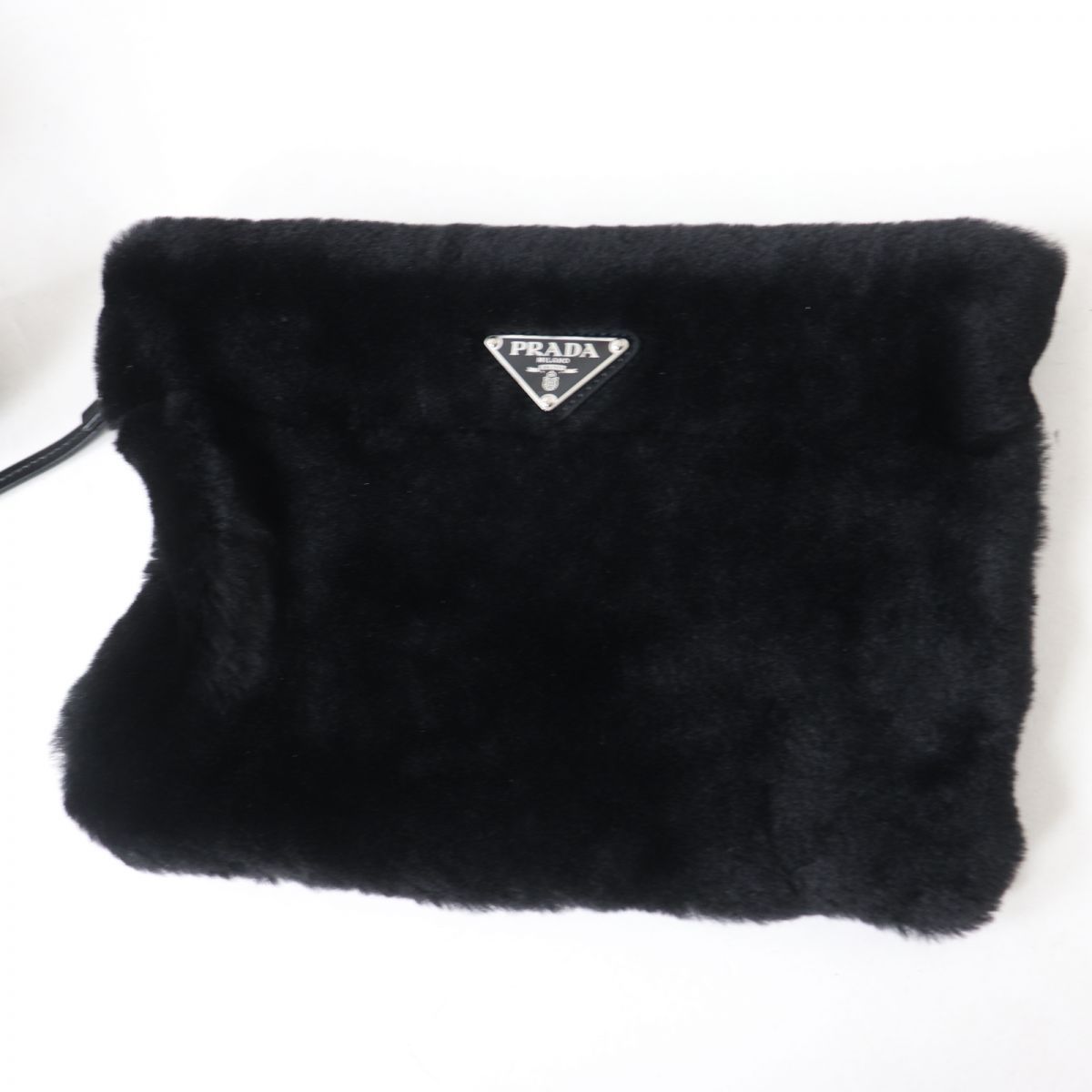 未使用品◎イタリア製 PRADA プラダ 1BG427 レディース ロゴ ポーチ 