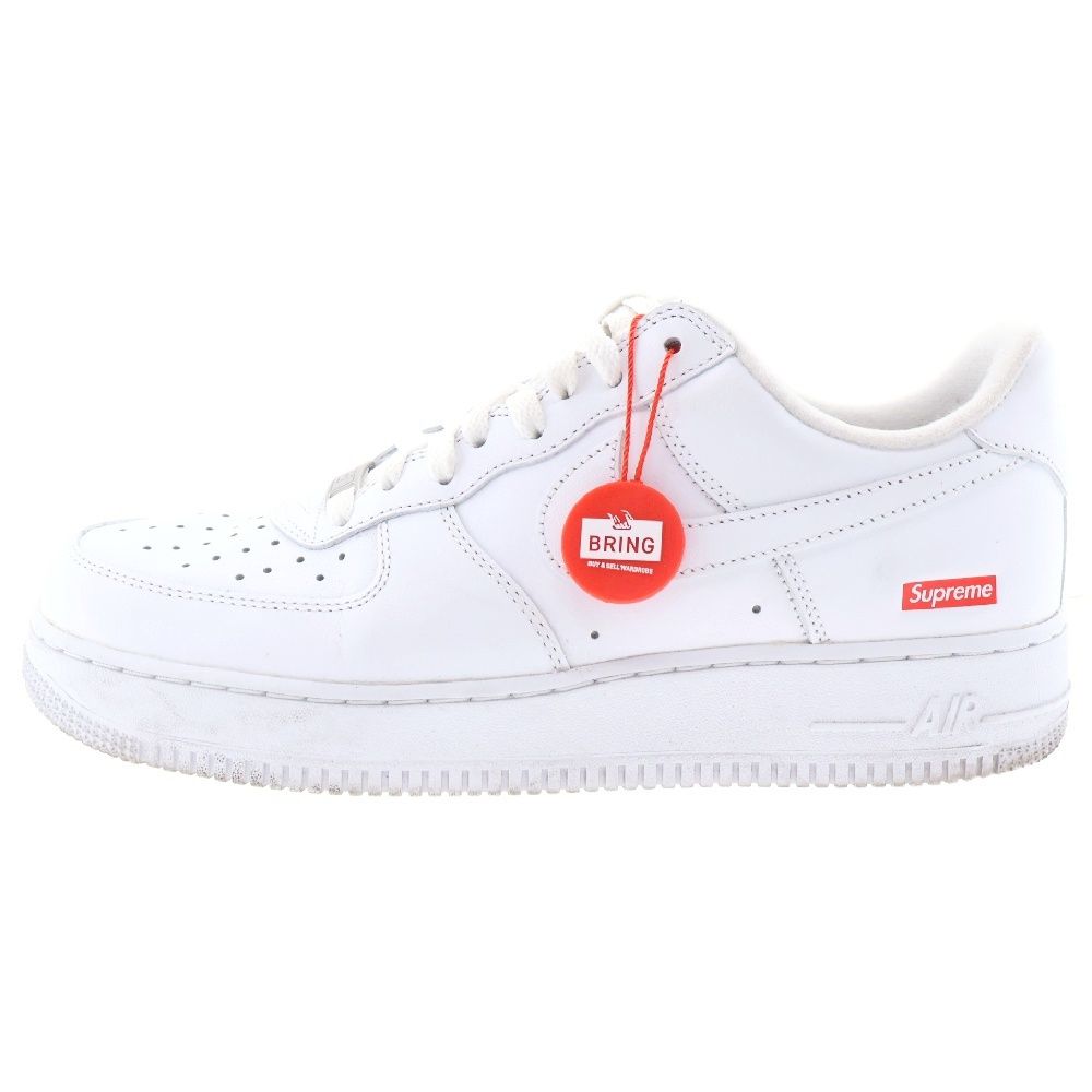 NIKE (ナイキ) ×SUPREME AIR FORCE 1 LOW WHITE CU9225‐100 シュプリーム エアフォース1 ローカットスニーカー ホワイト US8/26.0cm