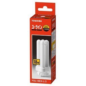 東芝 FDL18EX-L/2 コンパクト形蛍光ランプ18形 電球色 5個入 FDL18EX-L-T後継品 ユーライン2 