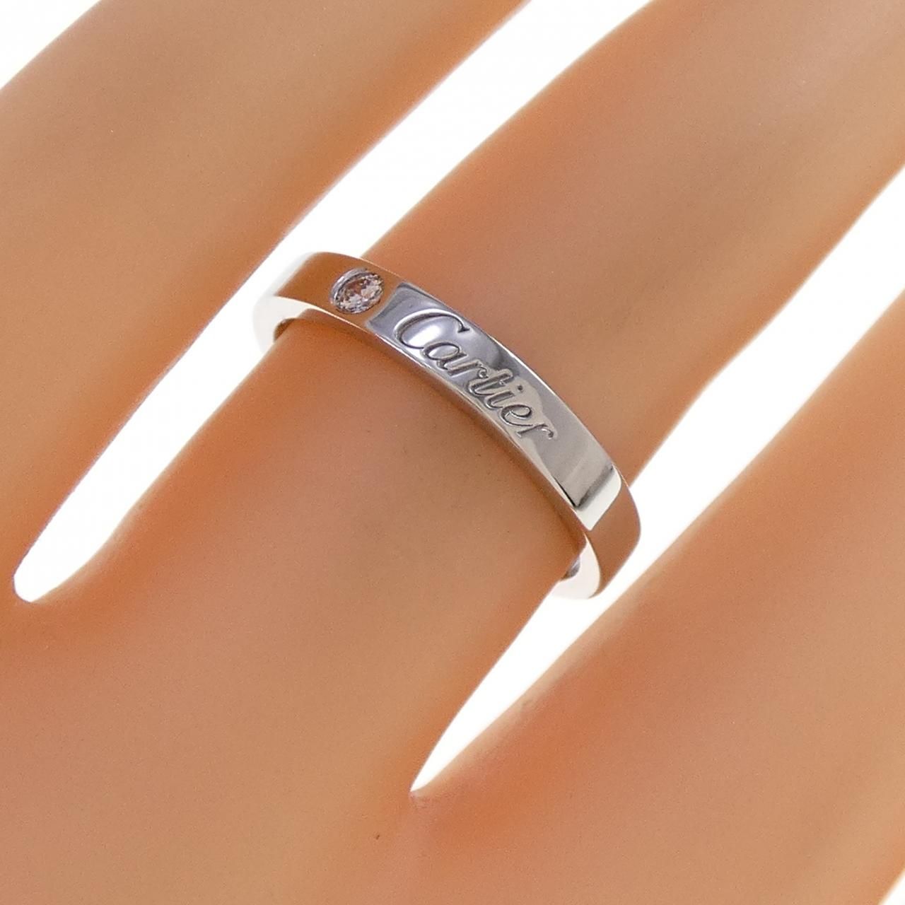 【美品】カルティエ 1P ダイヤ ウェディング リング 5号 6136 カルティエ ウェディング 1P リング - メルカリ