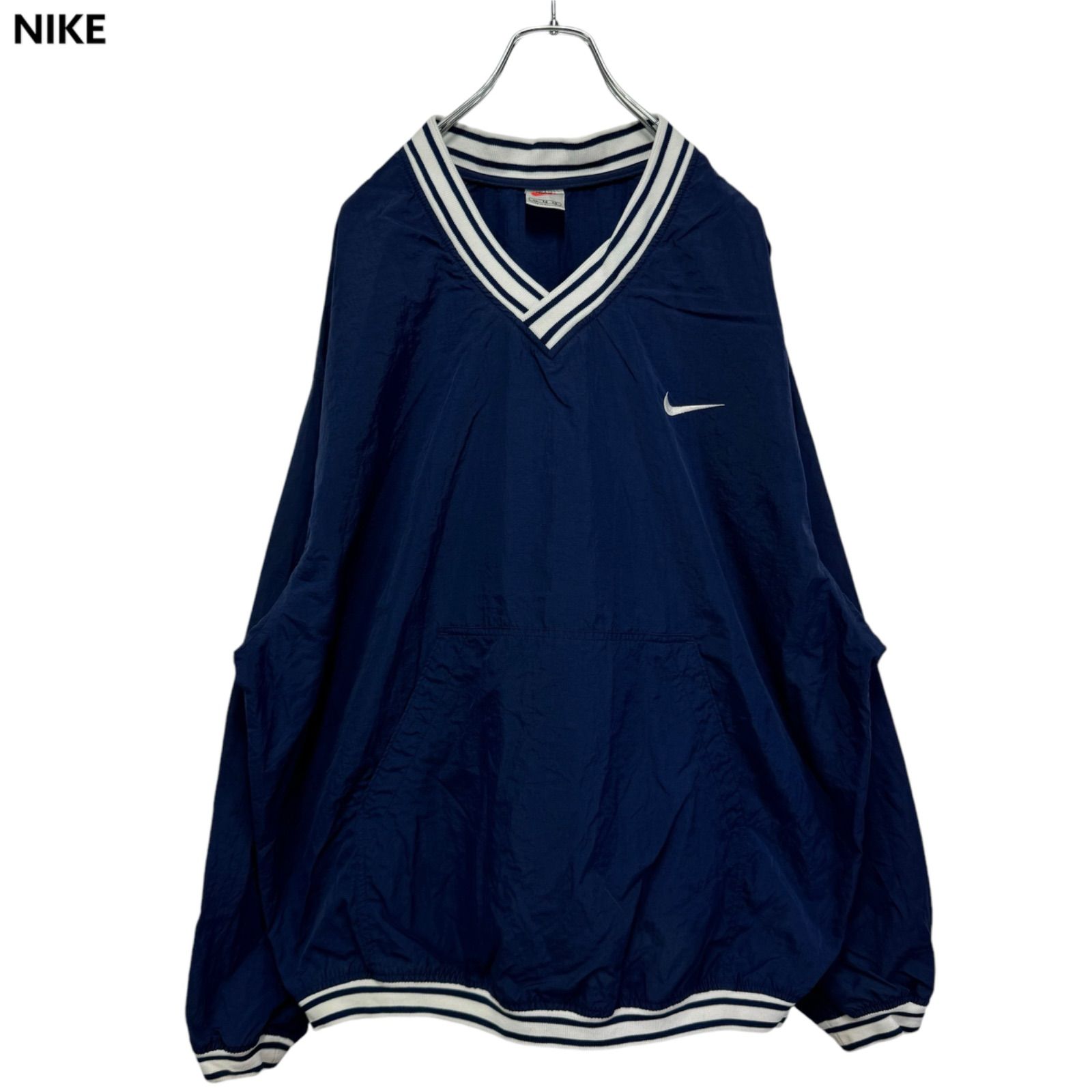 90s XL NIKE Logo Embroidery Nylon Pull Over Jacket ナイキ 90s XL NIKE Logo Embroidery Nylon Pull Over Jacket ナイキ