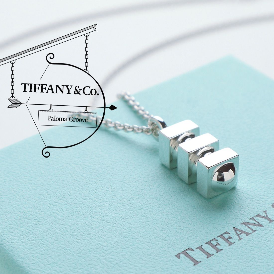 ティファニー パロマメロディ ネックレス ラージ AG925【23521】