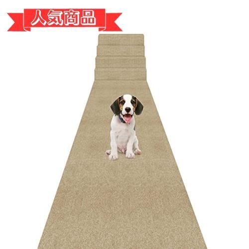 happy-shops60×300cm 1枚入_ベージュ 廊下 カーペット 吸着 廊下敷き HUIYOMI ロングカーペット ズレない 60×300cm 厚さ4 mm 洗える 撥水 おしゃれ 無地 カーペットタイプ ロングマット PU 防音 ラグ 無地