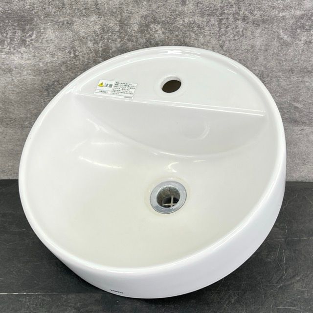 洗面ボウル TOTO L652D 自動水栓付き手洗い器 ベッセル式 洗面器 ホワイト 機能部なし 約34.5×34.5cm|514136