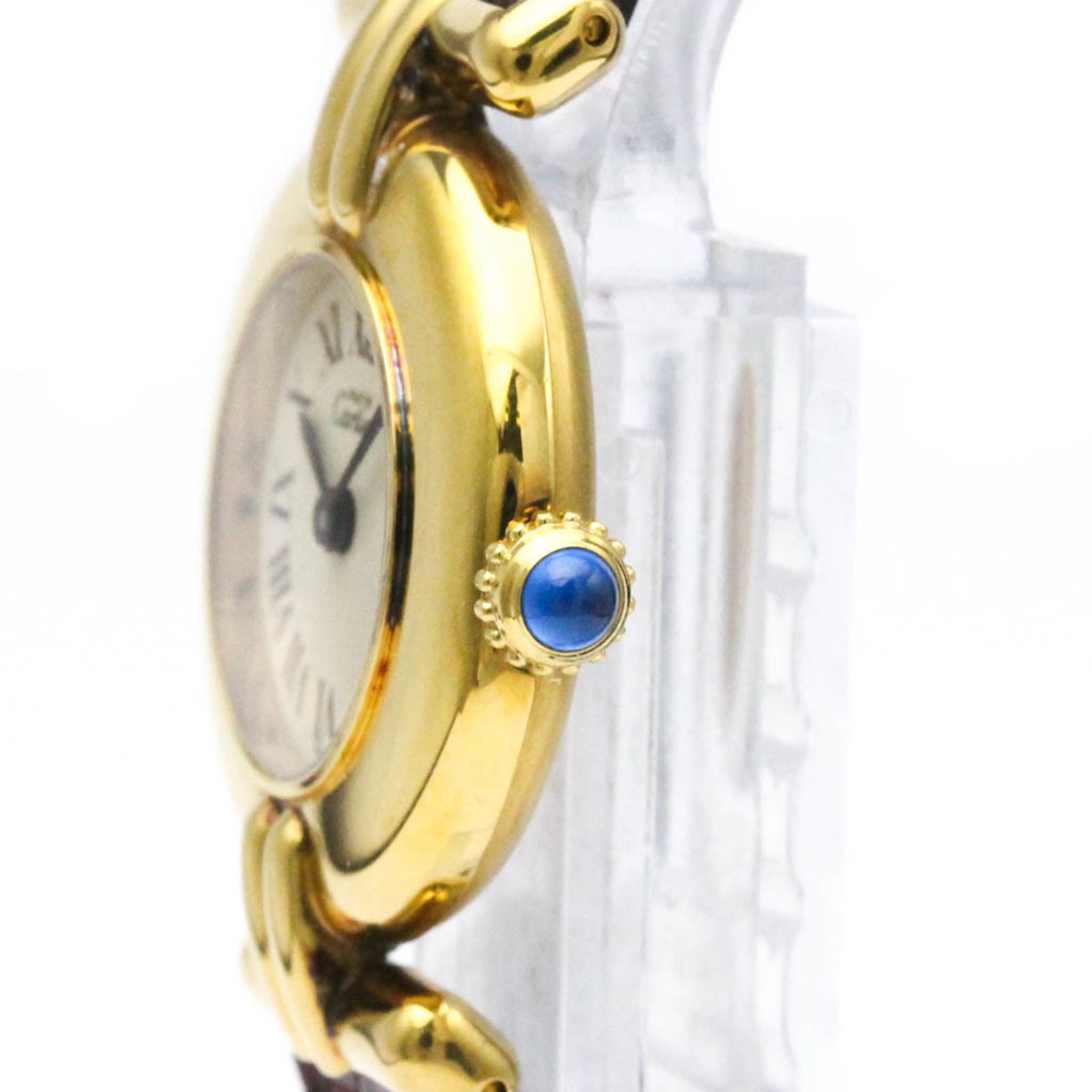 Cartier カルティエ 590002 マストコリゼ GP カルティエ マストコリゼ 590002 クォーツ Cal.90.06 SV925 革