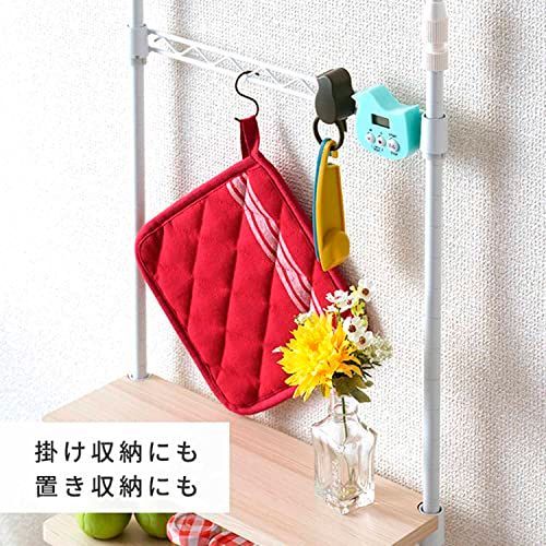 ドウシシャ 3段 突っ張り 調味料ラック スパイスラック 卓上ミニラック