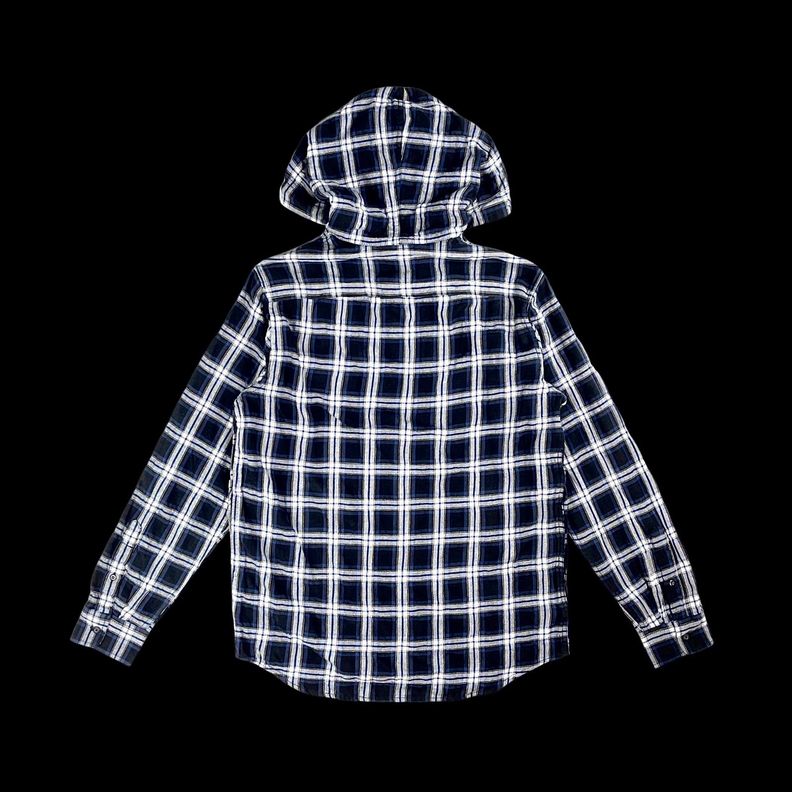 新品☆DIESEL ディーゼル☆チェックネルシャツフードプルオーバー M DIESEL ディーゼル フード付きチェックシャツ レッド ブラック