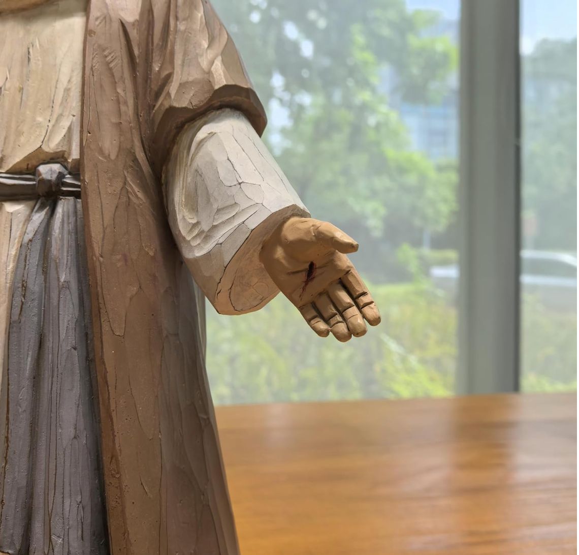 宗教的なモダンな室内装飾 キリスト教のイエスの置物