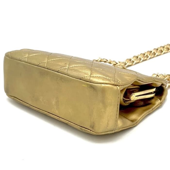 中古】良品 CHANEL シャネル ミニ マトラッセ ココマーク がま口