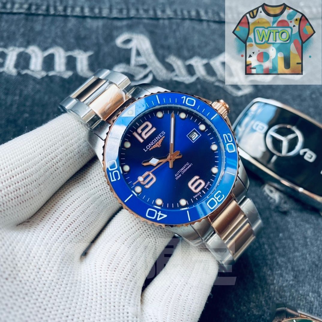 今日WTO】Longines Conquest Steel Watch ロンジン コンクエスト