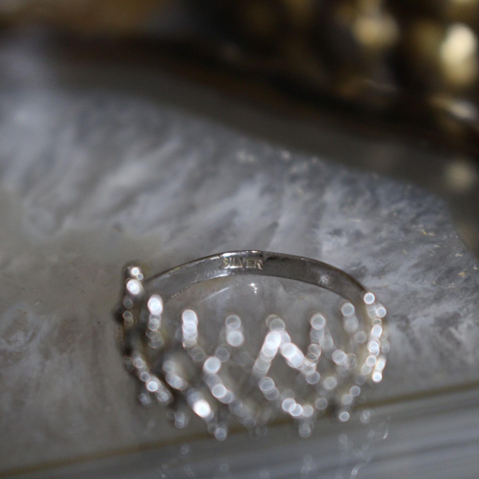 USA VINTAGE アメリカ古着デザインシルバーリング USA VINTAGE DESIGN SILVER RING/アメリカ古着デザインシルバー