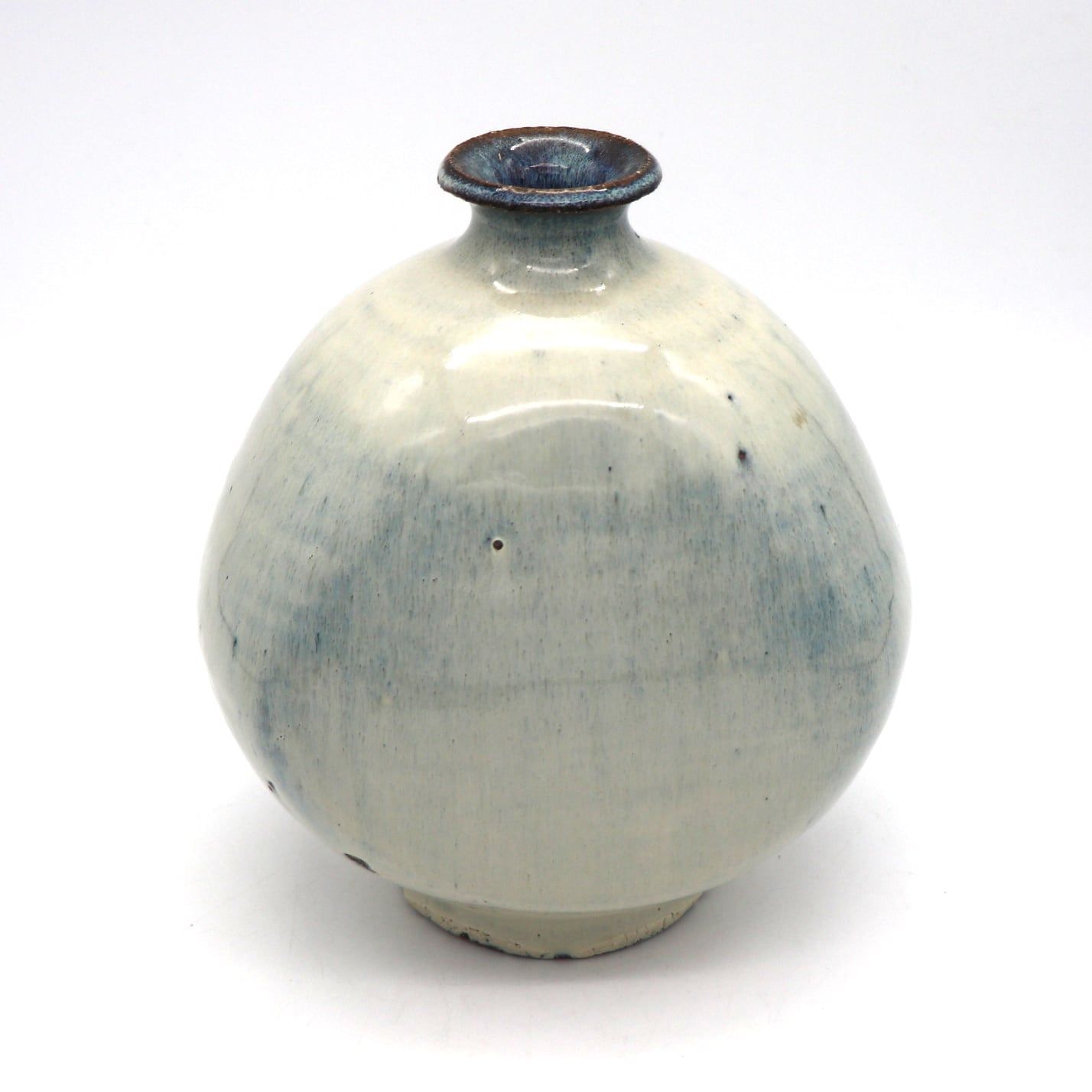 弘前蒔苗窯 海鼡釉 なまこ釉 壺 花器 陶磁器 No.210410-054 梱包サイズ80