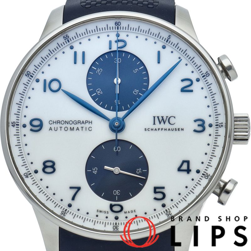 インターナショナルウォッチカンパニー IWC ポルトギーゼ クロノグラフ IW371620 箱 保証書 SS/ラバー メンズ時計