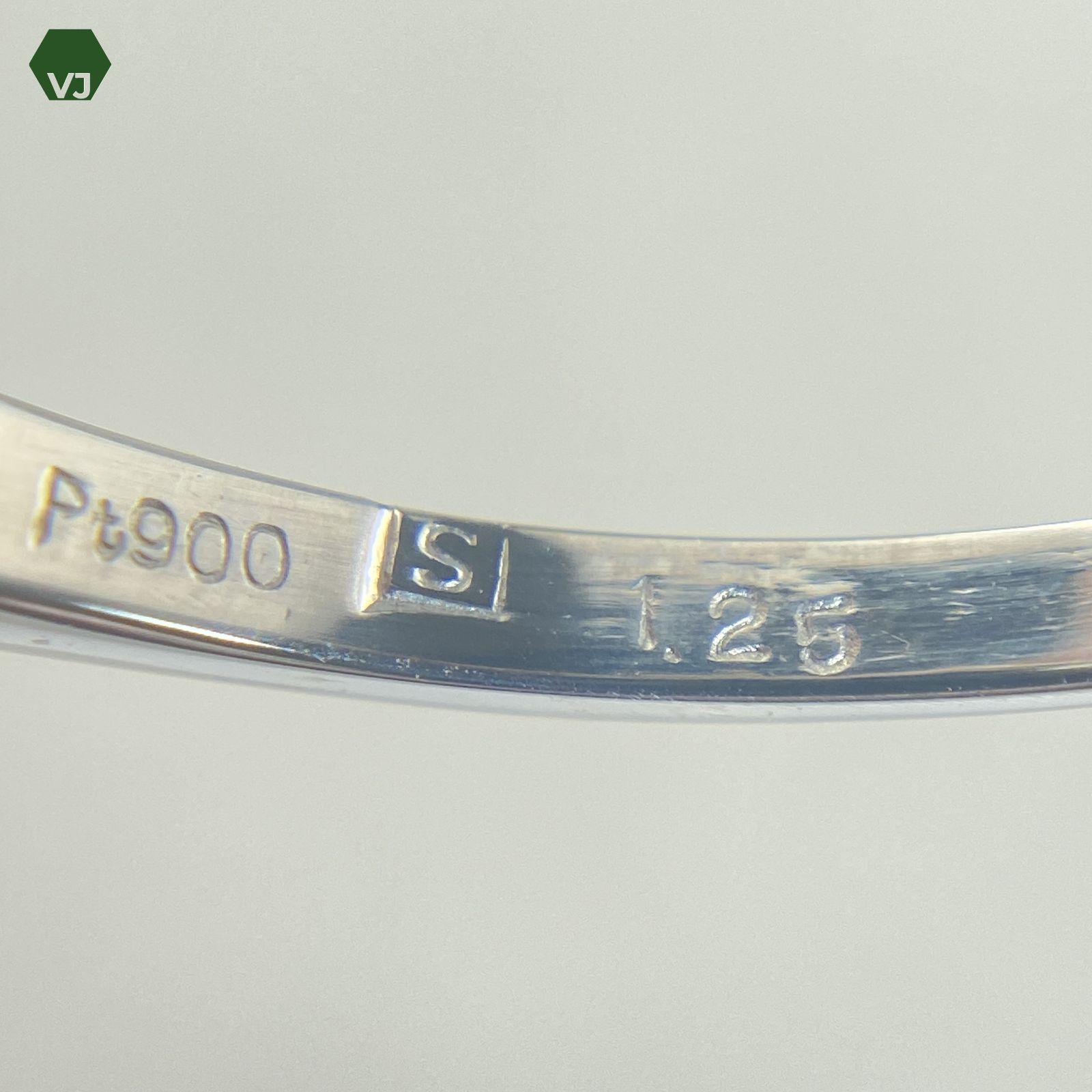 24-13】エメラルド ダイヤモンド リング E1.25ct【中古】【PT900】【15 