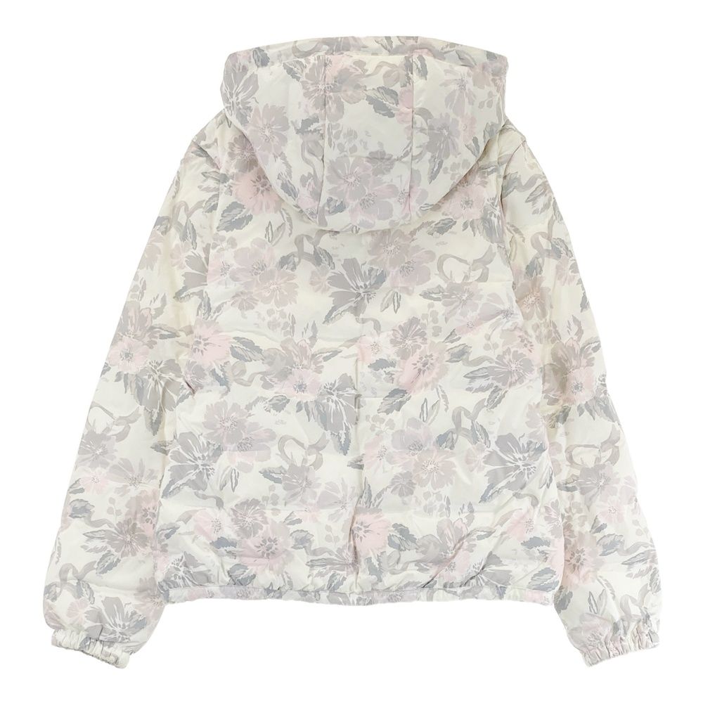 毎日更新！ サイズ M CALLAWAY キャロウェイ 2way フード付 ダウンジップジャケット 花柄 ホワイト系 240101502401 ゴルフウェア レディース ストスト