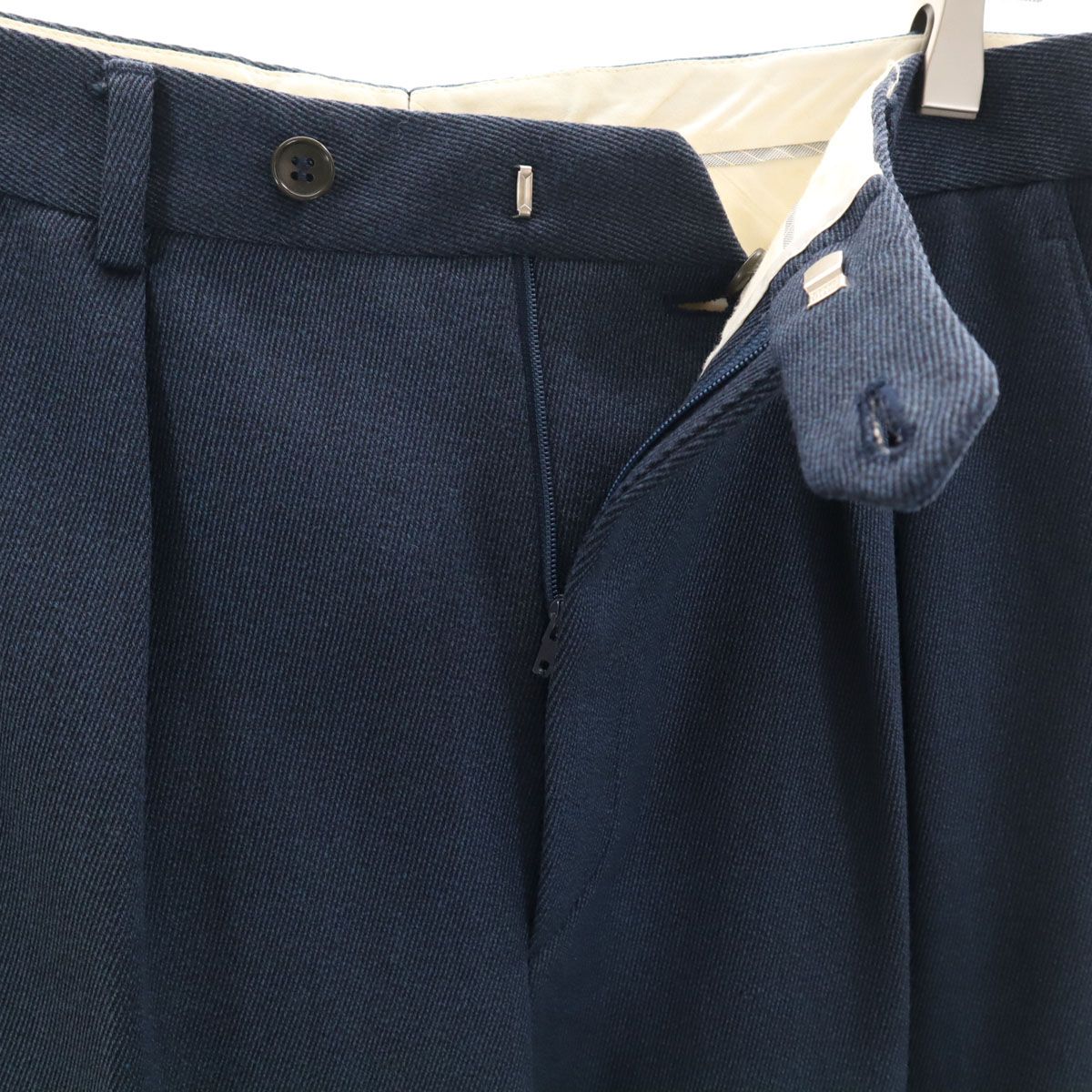 YVES SAINT LAURENT イヴサンローラン 80s 90s イタリア製 オールド スラックスパンツ 48 ネイビー メンズ YVES SAINT LAURENT イヴサンローラン 80s 90s イタリア製 オールド