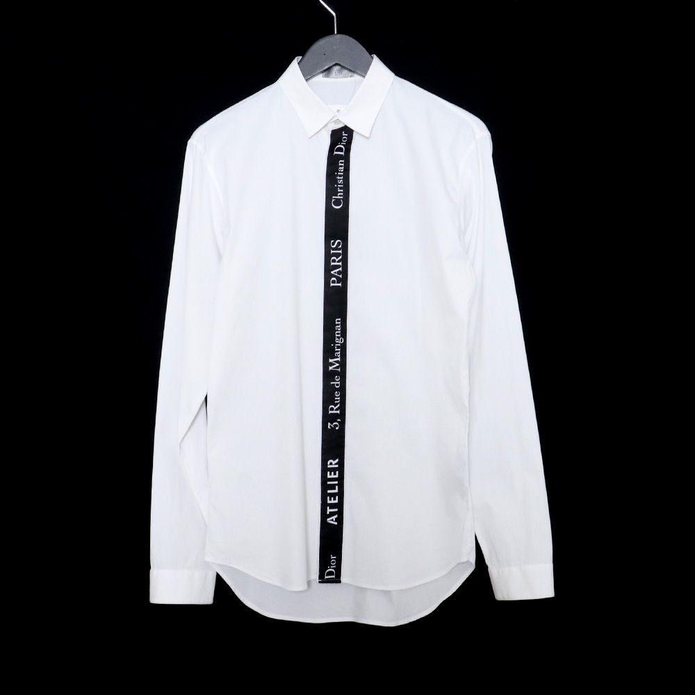 DIOR HOMME 18SS ATELIER LOGO WHITE SHIRT - シャツ