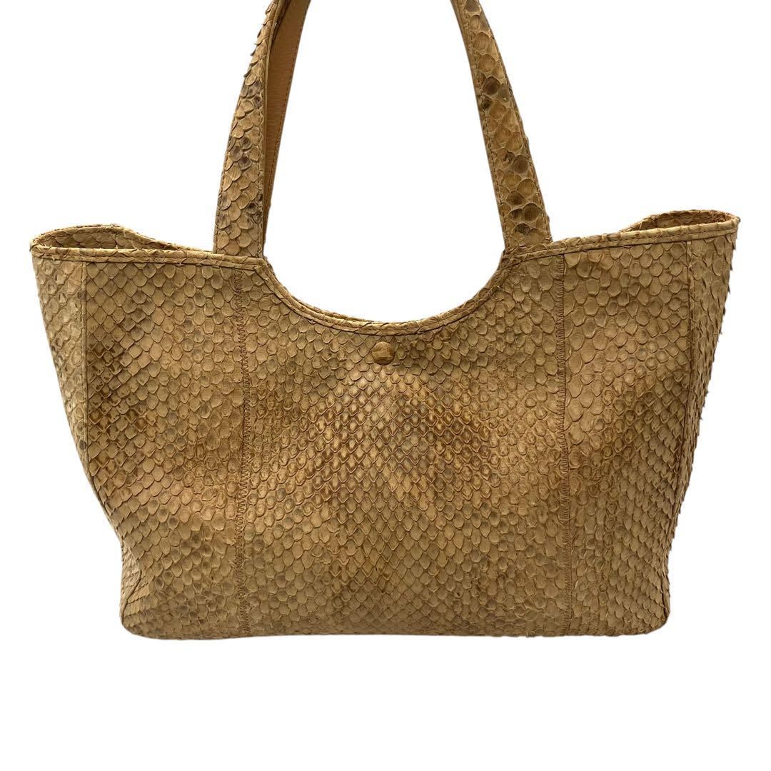 美品 donna elissa ダイヤモンドパイソン トートバッグ 2way 美品 donna elissa ダイヤモンドパイソン トートバッグ 2way