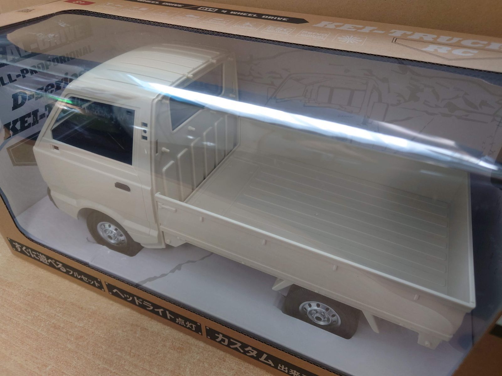 1/10 スズキ キャリイ 軽トラ RCカー ホワイト D12 RTR 2WD 二輪