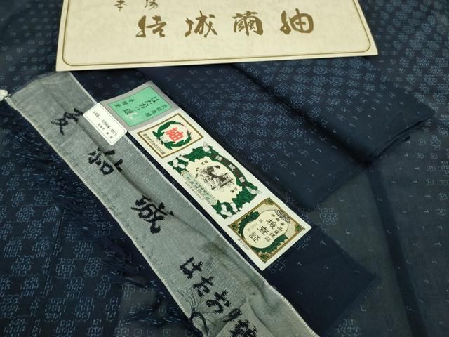 平和屋着物□極上 夏物 結城紬 夏結城 はたおり娘 手緒里 80亀甲 市田  