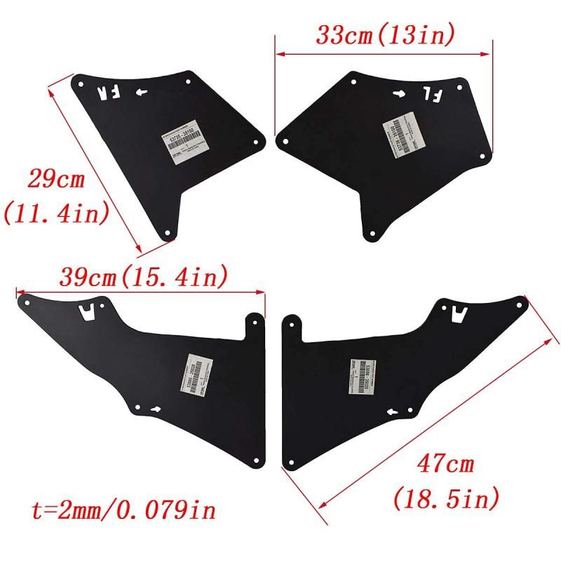 XUKEY 車用マッドフラップマッドガード FJクルーザー2007-2014