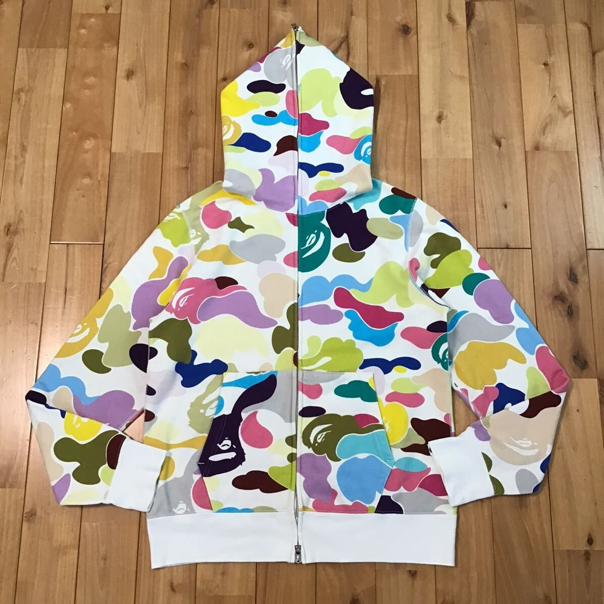 A BATHING APE フルジップパーカー マルチカモ アベイシングエイプ GIANT MULTI CAMO フーディ パーカー
