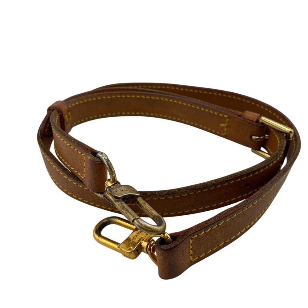 LOUIS VUITTON - LOUIS VUITTON ルイヴィトン 男女兼用 ライトブラウン ゴールド金具 レザー ショルダーストラップのみ レディース 501932 【中古】 LOUIS VUITTON ルイ ヴィトン ショルダーストラップ ブラウン