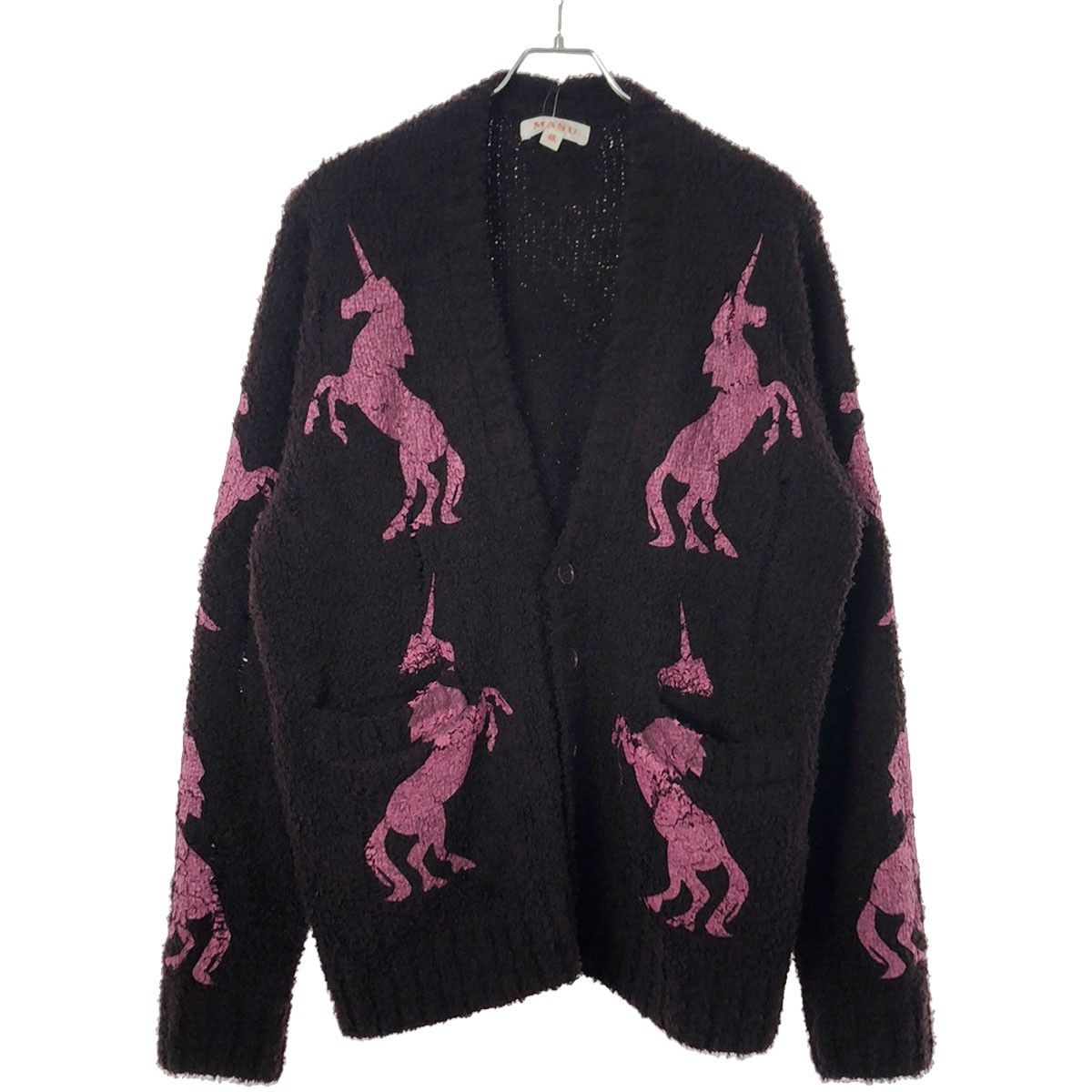 MASU エムエーエスユー 23AW UNICORN GRUNGE CARDIGAN グランジ加工 