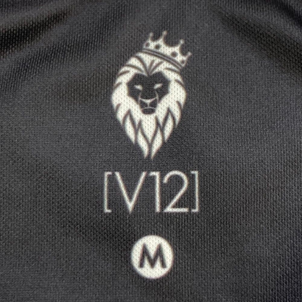 V12 ヴィトゥエルヴ 半袖ポロシャツ ブラック系 XL 【中古】ゴルフ