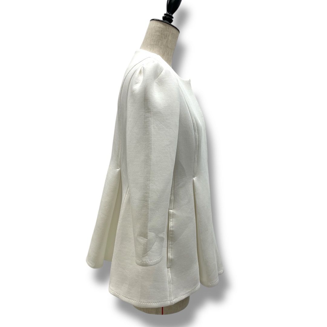 Laube blanc ダブルニットペプラムジャケット L'AUBE BLANC]ダブルニットペプラムジャケット | KOBUNSHA