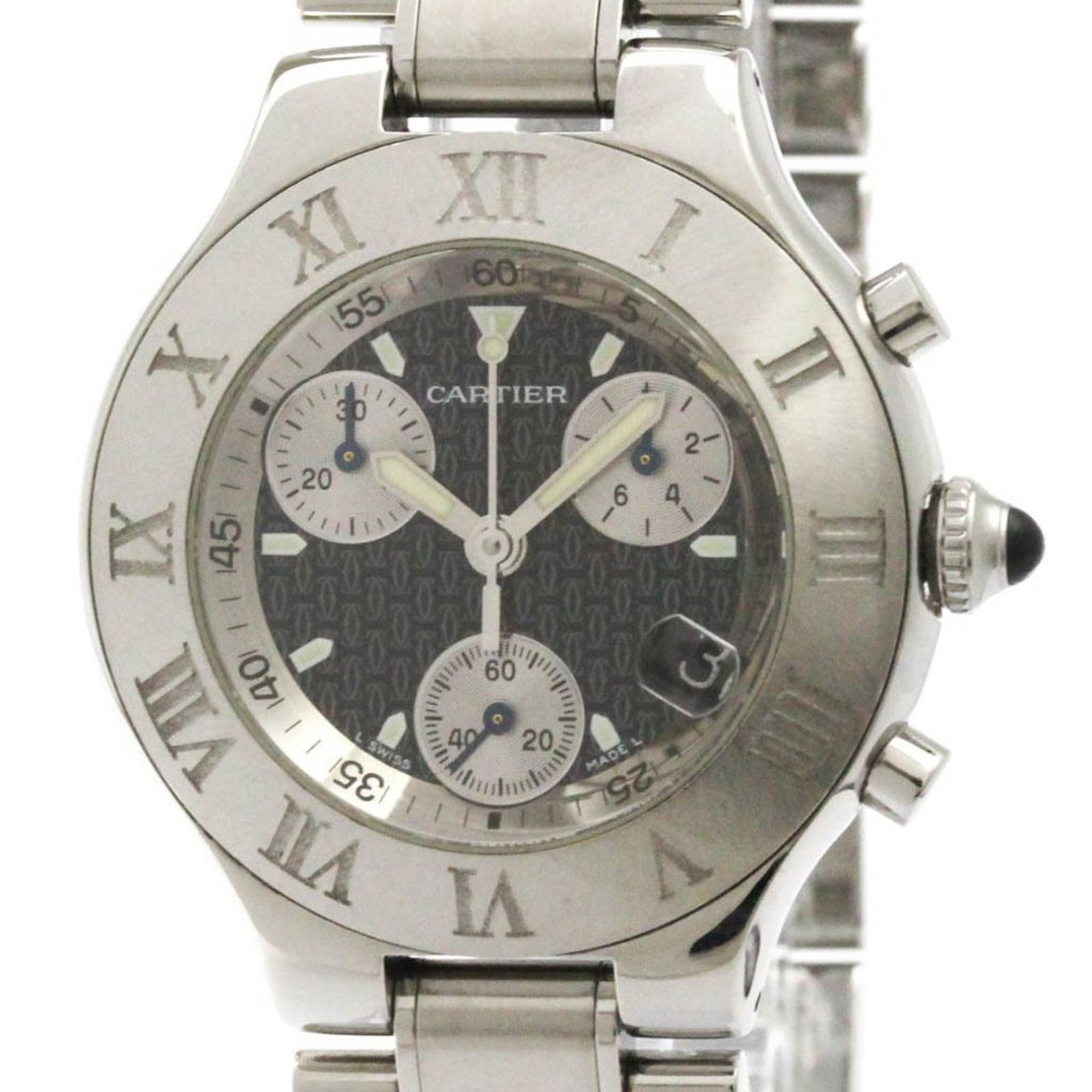 稼動品 カルティエ CARTIER マスト 21 LM クォーツ メンズ 腕時計 カルティエ cartier｜マストタンク LM｜クォーツ・1980年代製