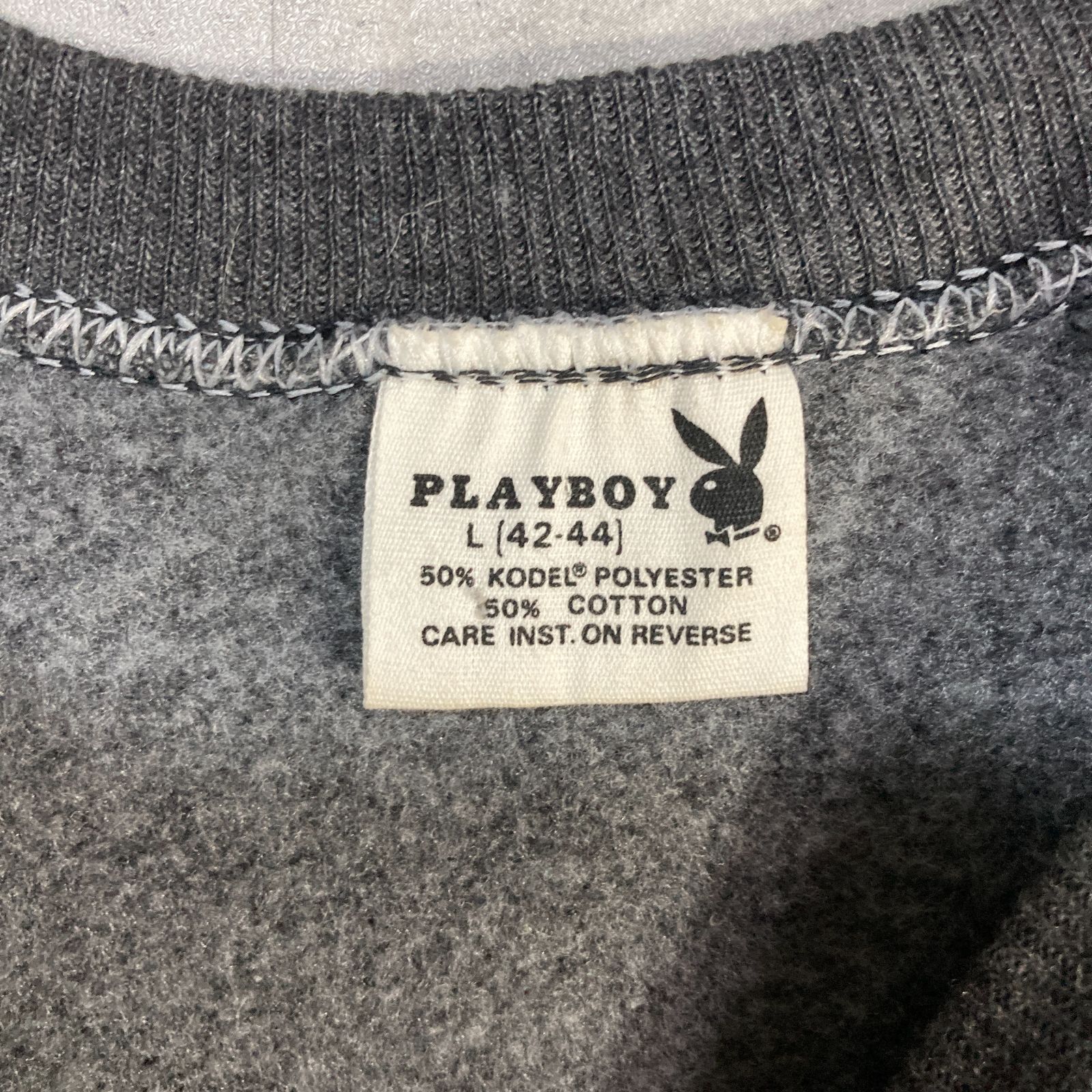 今話題のアイテムを USA製 フロッキー コットン ポリ スウェット PLAYBOY半袖 80's トップス