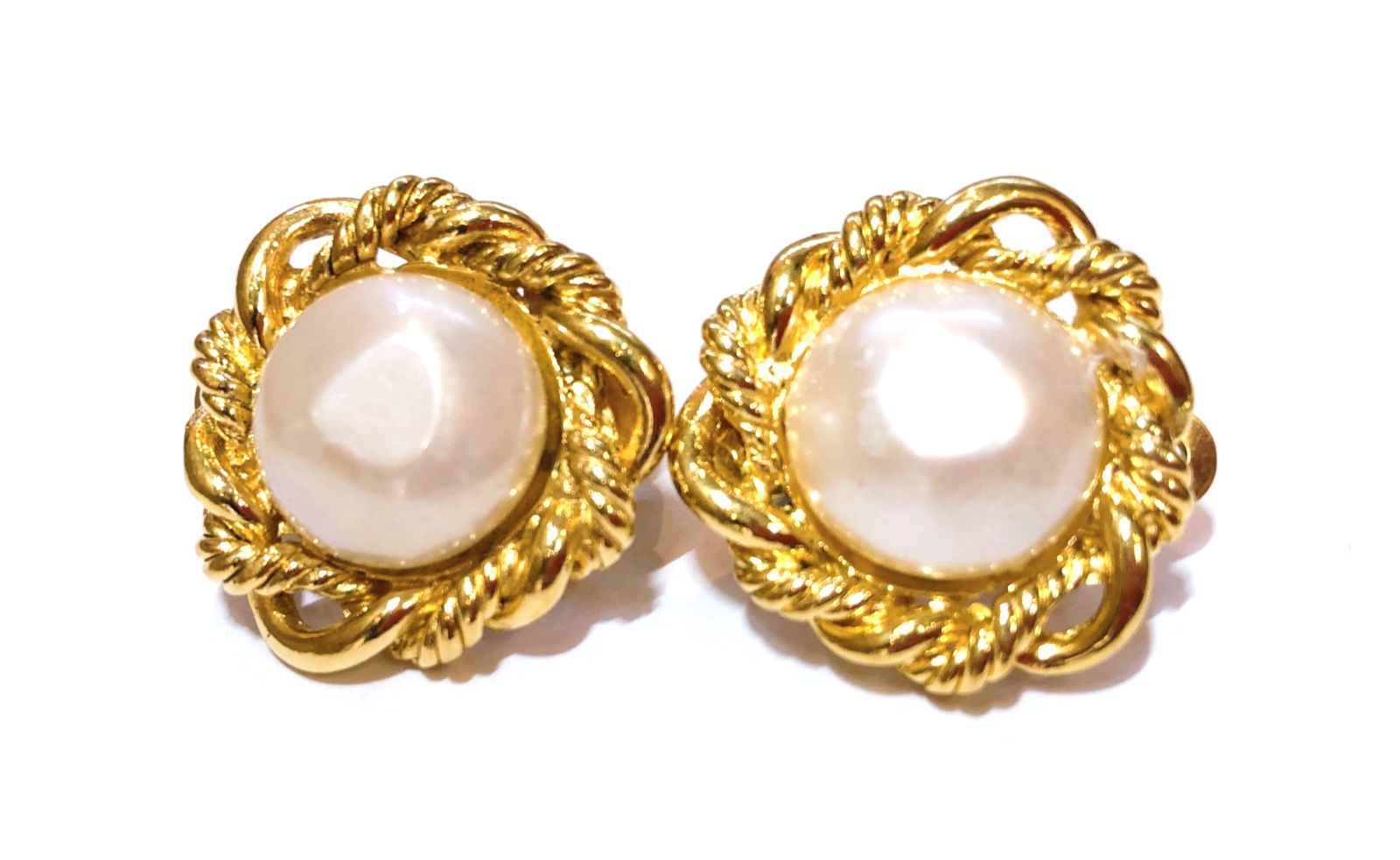 2924 シャネル フェイクパール イヤリング 2187 ヴィンテージ ゴールド ブランドアクセサリー レディースアンティーク調 CHANEL イヤリング