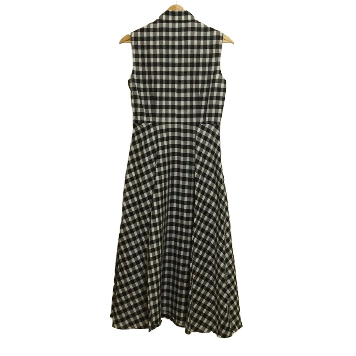 Max Mara STUDIO マックスマーラスタジオ ワンピース サイズ38 M レディース - 黒×ダークグレー×アイボリー