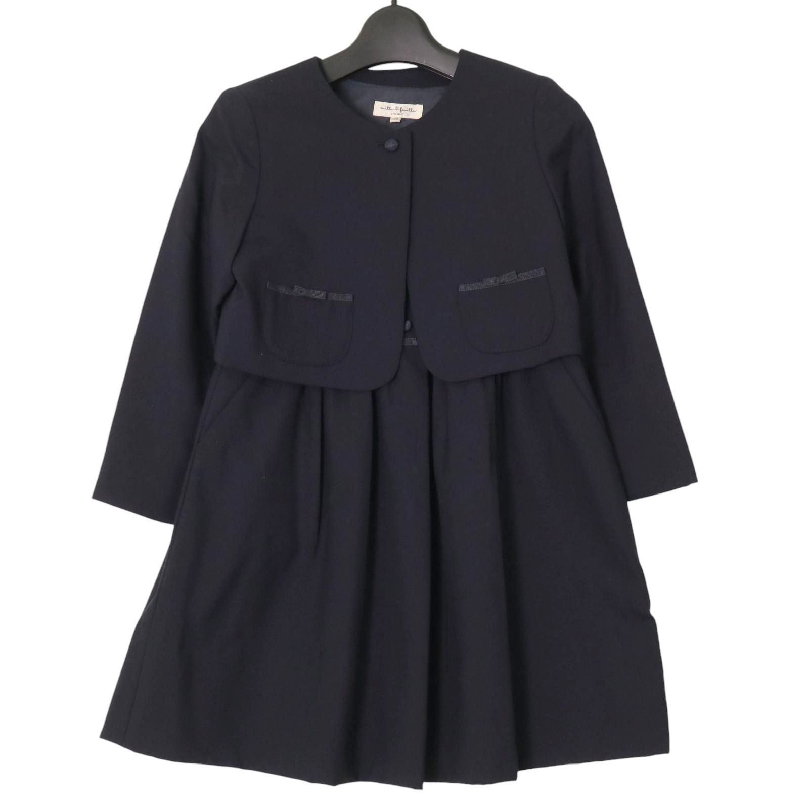 ミルフィーユワンピースお受験 ミルフィーユ アンサンブル お受験