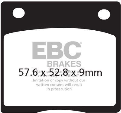 EBCブレーキ UK製 セミ-シンタリング Vパッド リア右側用 | FA036V