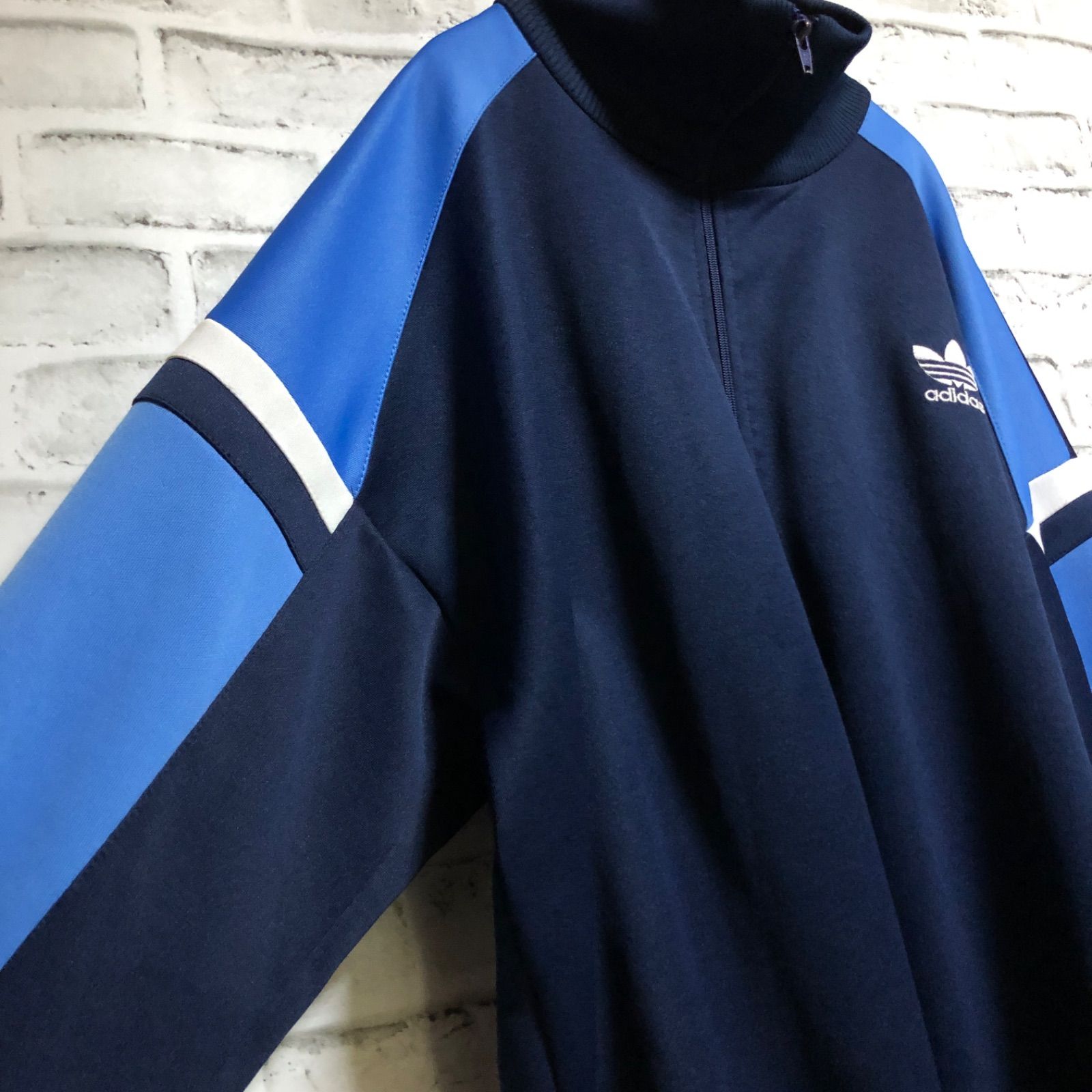 80s??XL adidas トラックジャケット/ジャージ ⭐️刺繍 トレファイル 