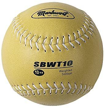(Olive) - Markwort Weighted 30cm Softballs-Leather Cover